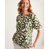 Tommy Bahama Women's Inlet Ikat Blouse - Palm Verde