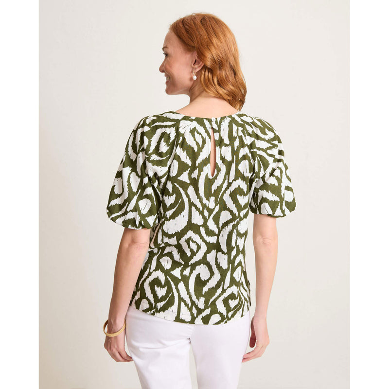 Tommy Bahama Women's Inlet Ikat Blouse - Palm Verde