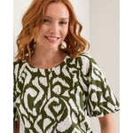 Tommy Bahama Women's Inlet Ikat Blouse - Palm Verde