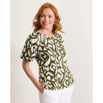 Tommy Bahama Women's Inlet Ikat Blouse - Palm Verde