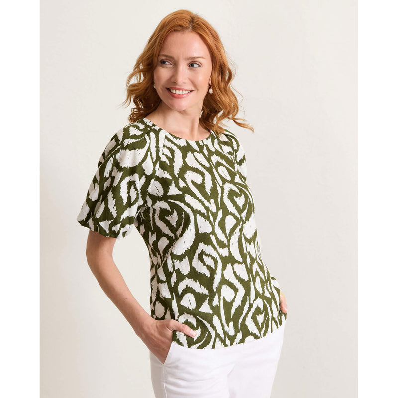 Tommy Bahama Women's Inlet Ikat Blouse - Palm Verde