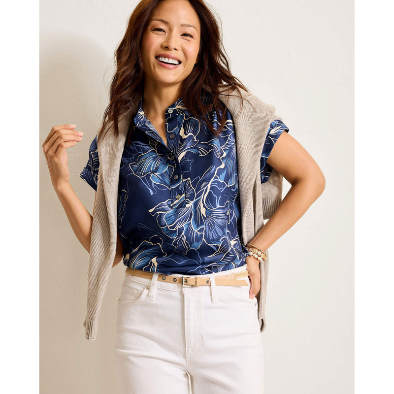 Tommy Bahama Women's Sapphire Seas Popover Top - Coastline