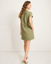 Tommy Bahama Women's Two Palms Ss Collared Linen Dress - Dark Fern - FINAL SALE