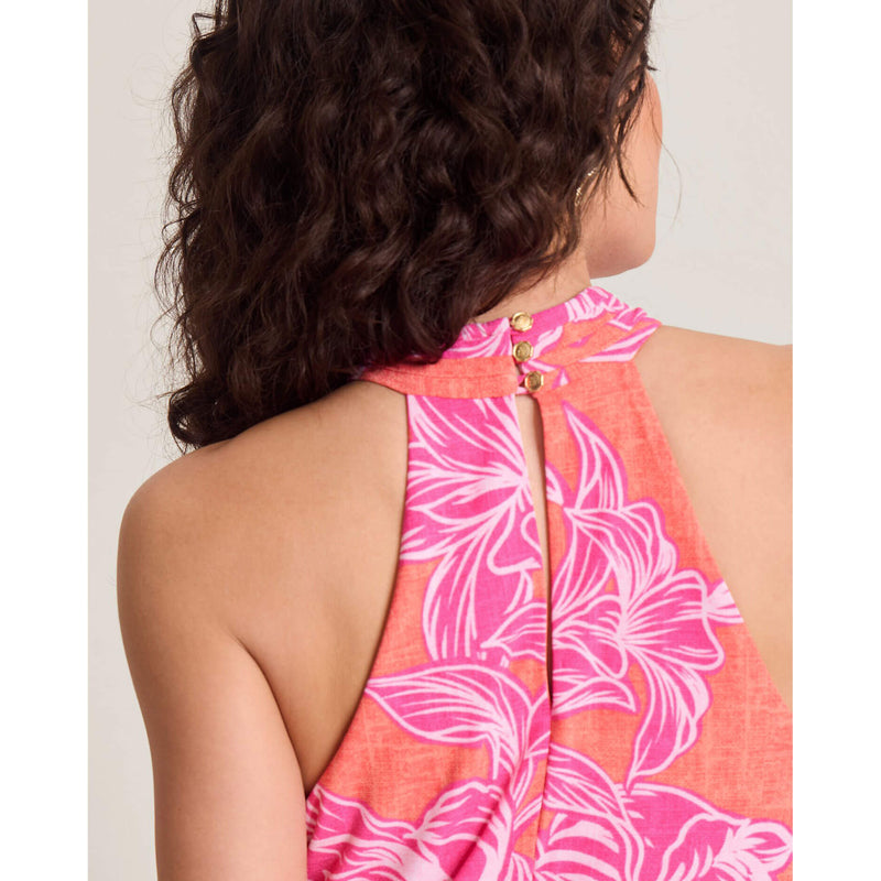 Tommy Bahama Women's Paradiso Petals Sleeveless Maxi Dress - Dark Coral