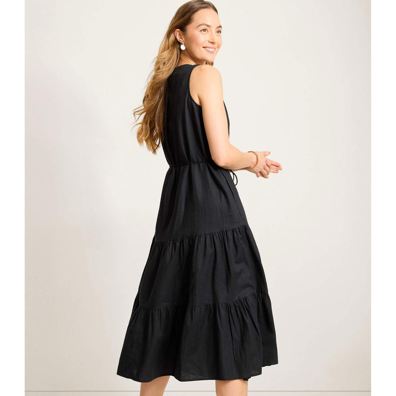 Tommy Bahama Women's Coastal Tide Sleeveless Sun Dress - Black