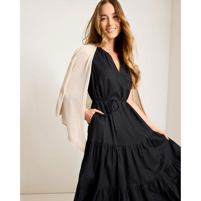 Tommy Bahama Women's Coastal Tide Sleeveless Sun Dress - Black
