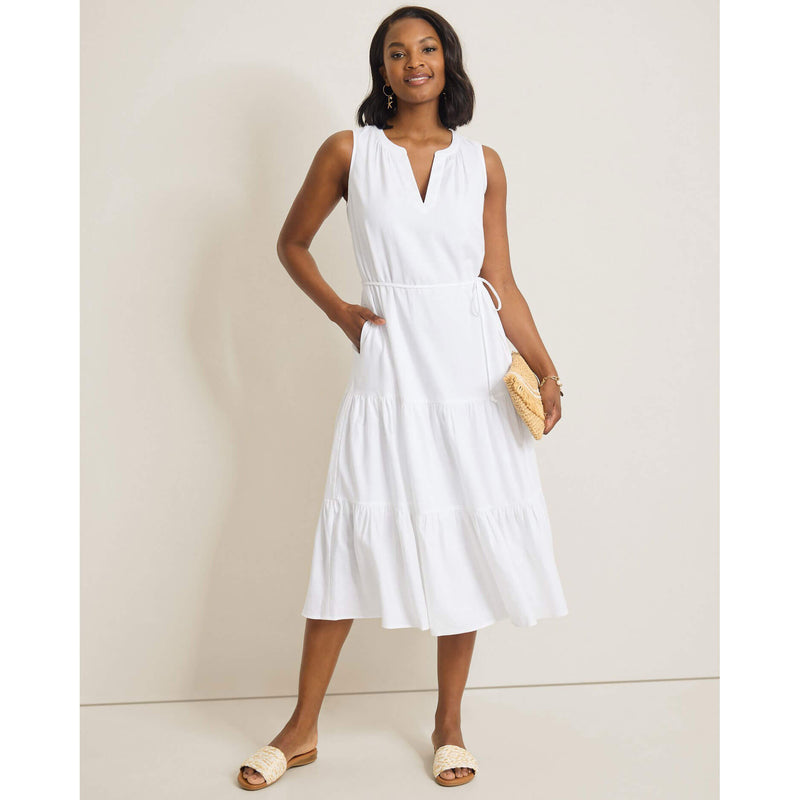 Tommy Bahama Women's Coastal Tide Sleeveless Sun Dress - White