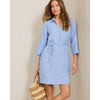 Tommy Bahama Women's Two Palms 3/4 Sleeve Shift Dress - Buccaneer Blue