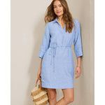 Tommy Bahama Women's Two Palms 3/4 Sleeve Shift Dress - Buccaneer Blue