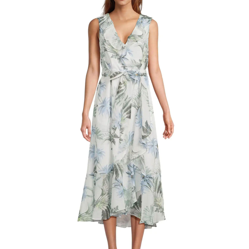 Tommy Bahama Women's Palisade Palms Sleeveless Maxi Dress - White
