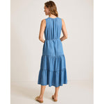 Tommy Bahama Women's Chambray O'Lei Sleeveless Sun Dress - Medium Indigo Wash