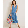 Tommy Bahama Women's Chambray O'Lei Sleeveless Sun Dress - Medium Indigo Wash