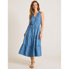Tommy Bahama Women's Chambray O'Lei Sleeveless Sun Dress - Medium Indigo Wash