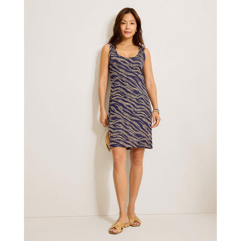Tommy Bahama Women's Darcy Zebra Bay Sleeveless Dress - Croissant