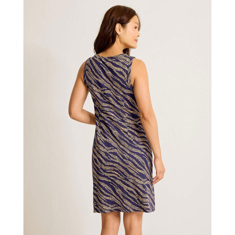 Tommy Bahama Women's Darcy Zebra Bay Sleeveless Dress - Croissant