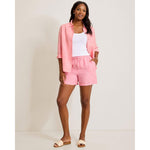 Tommy Bahama Women's 5-Inch Two Palms Easy Linen Shorts - Strawberry Pink
