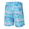 SAXX 5-Inch Oh Buoy 2N1 Volley Geo Gradiant Swim Trunks - Purple - FINAL SALE