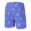SAXX 5-Inch Go Coastal 2N1 Volley Flocktail Hour Swim Trunks - Sport Blue - FINAL SALE