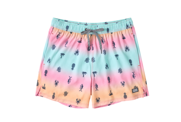 Saxx 5-Inch Oh Buoy 2N1 Volley Swim Trunks - Summer Ombre - Multi