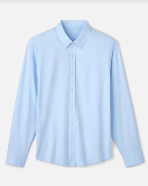 Rhone Men's Commuter Classic Fit Sport Shirt - Business Blue