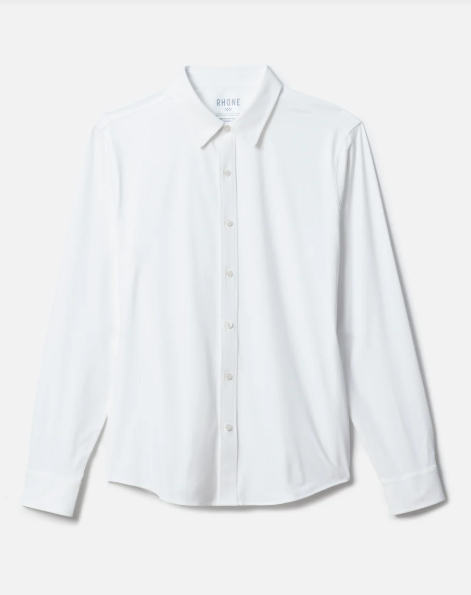 Rhone Men's Commuter Classic Fit Sport Shirt - Business White