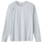 Rhone Men's Reign Long Sleeve Trim Fit T-Shirt - Gray Space Dye