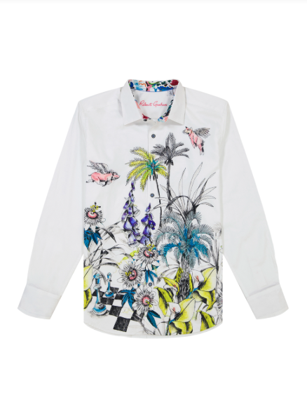 Robert Graham When Pigs Fly Classic Fit Sport Shirt - White - FINAL SALE