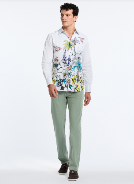 Robert Graham When Pigs Fly Classic Fit Sport Shirt - White - FINAL SALE