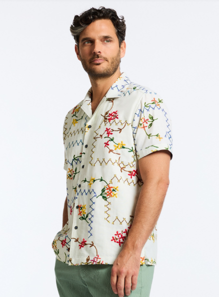 Robert Graham Marettimo Short Sleeve Classic Fit Sport Shirt - Multi - FINAL SALE