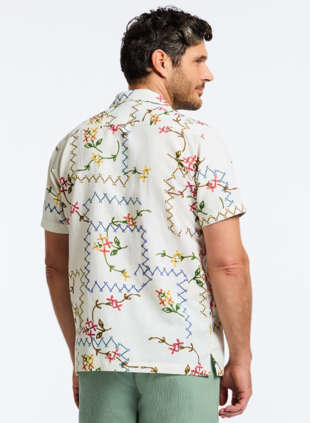 Robert Graham Marettimo Short Sleeve Classic Fit Sport Shirt - Multi - FINAL SALE