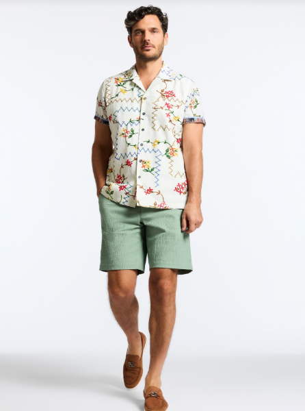 Robert Graham Marettimo Short Sleeve Classic Fit Sport Shirt - Multi - FINAL SALE
