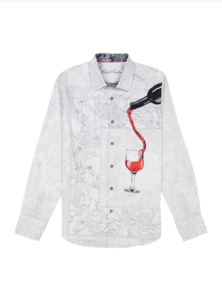Robert Graham Grenashe Classic Fit Sport Shirt - White - FINAL SALE