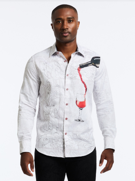 Robert Graham Grenashe Classic Fit Sport Shirt - White - FINAL SALE