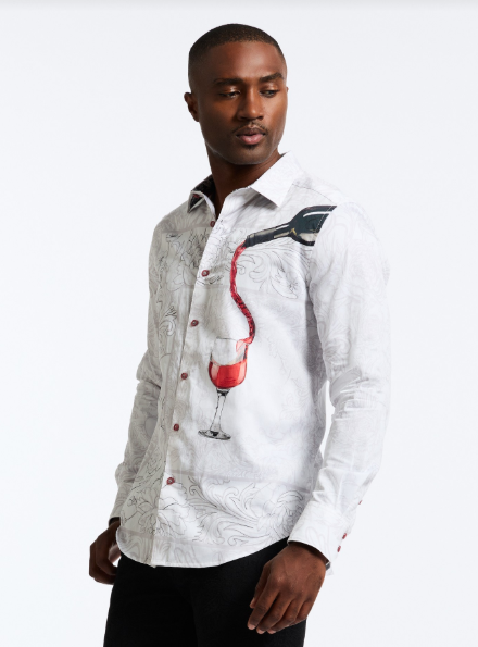 Robert Graham Grenashe Classic Fit Sport Shirt - White - FINAL SALE