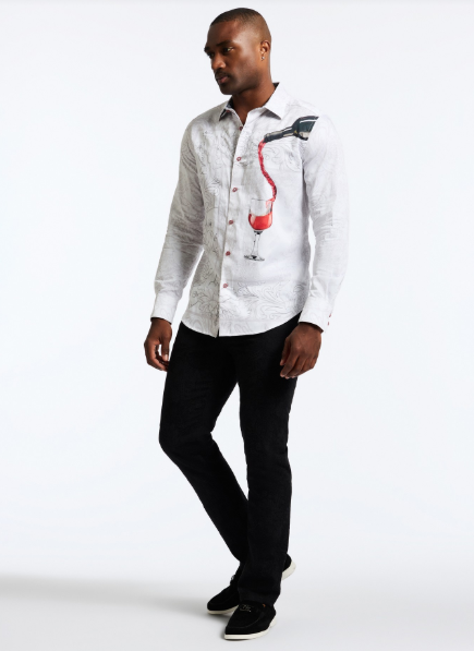 Robert Graham Grenashe Classic Fit Sport Shirt - White - FINAL SALE