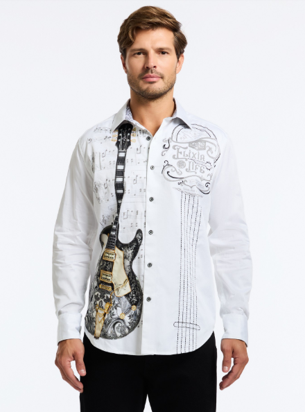 Robert Graham Elixir Of Life Classic Fit Sport Shirt - White - FINAL SALE