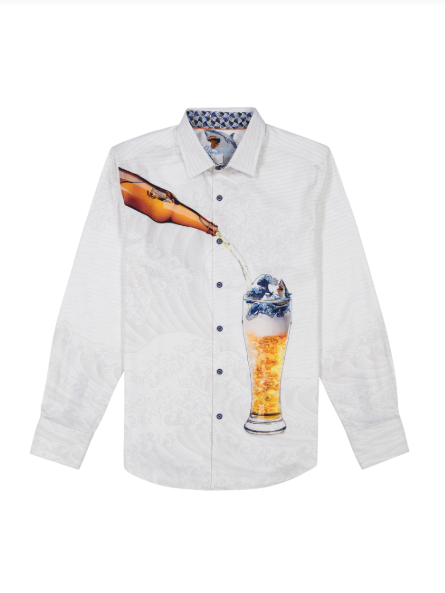 Robert Graham Shark Brew Classic Fit Sport Shirt - White - FINAL SALE