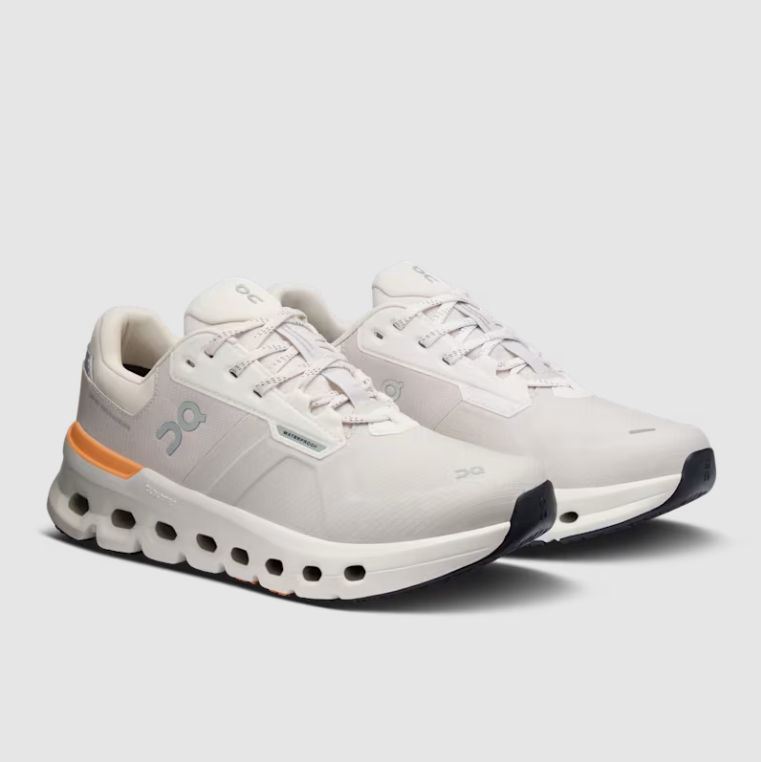 On Women's Cloudrunner 2 Waterproof Shoes - Wolf / Tangerine