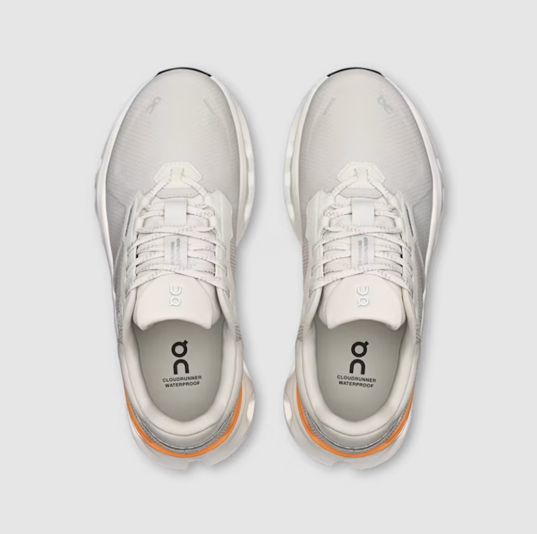 On Women's Cloudrunner 2 Waterproof Shoes - Wolf / Tangerine