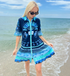 Islapayal Lisbon Placement Dress - Monkey Navy