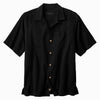 TBLV Tommy Bahama Mens Original Sample Catch & Release Camp Shirt Black