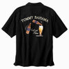 TBLV Tommy Bahama Mens Original Sample Catch & Release Camp Shirt Black