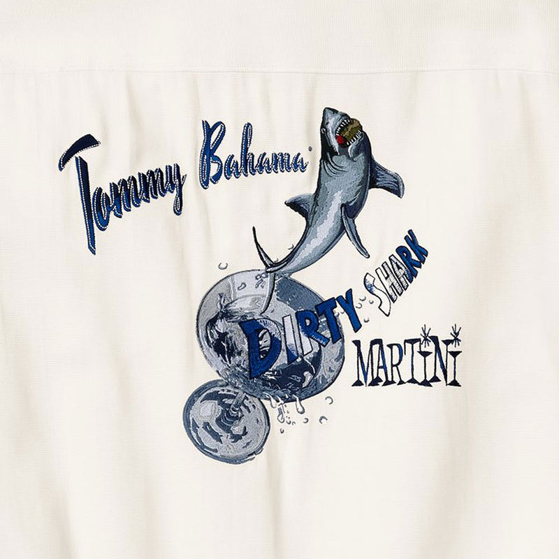 TBLV Tommy Bahama Mens Original Sample Dirty Shark Martini Camp Shirt - Continental