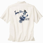 TBLV Tommy Bahama Mens Original Sample Dirty Shark Martini Camp Shirt - Continental