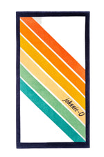 Johnnie-O Retro Stripe Towel - White