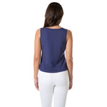 Tori Richard Sunsational Terry Bonnie Tank Top - Navy - FINAL SALE