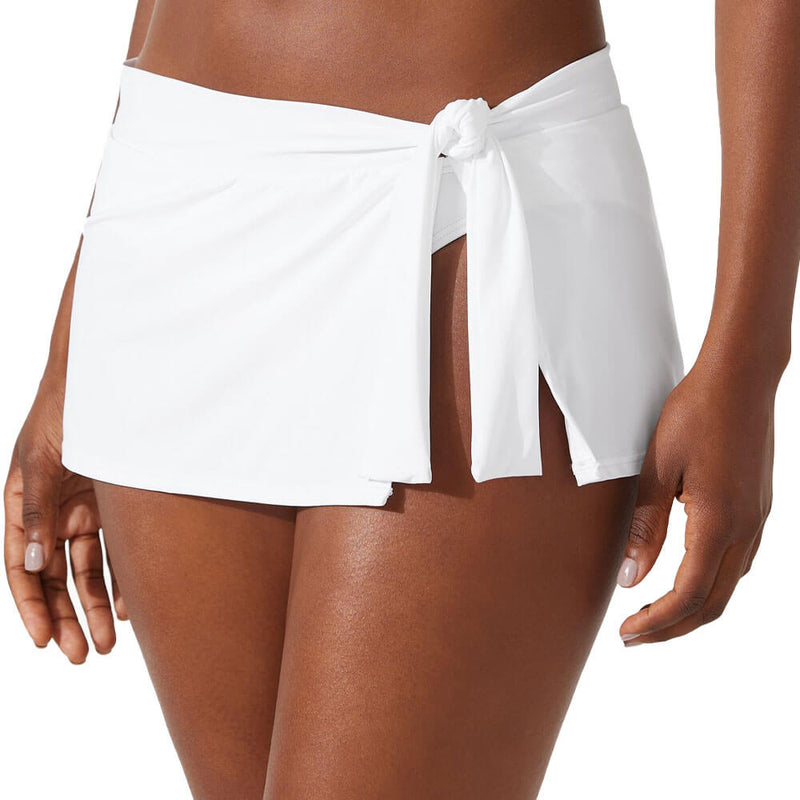 Tommy Bahama Pearl Skirted Hipster Bikini Bottom - White - FINAL SALE