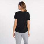 Tasc Womens All Day V-Neck T-Shirt - Black - FINAL SALE