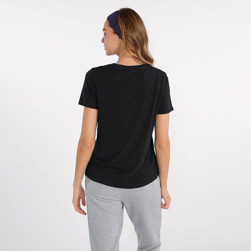 Tasc Womens All Day V-Neck T-Shirt - Black - FINAL SALE