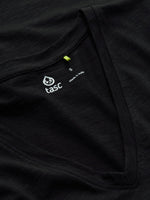 Tasc Womens All Day V-Neck T-Shirt - Black - FINAL SALE